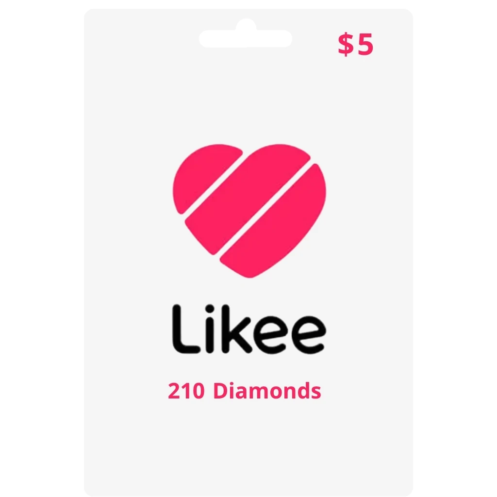 210 Likee Diamonds 5$